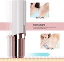 EIRMON Hair Remover For Women Skincare Lipstick Shape Mini Epilator trimmer Machine for face, Upper Lip, Chin, Eyebrow, etc. with Battery (White) 